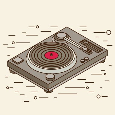 Dj Güverte vinil oyuncu