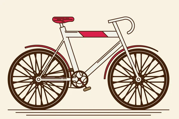 Bicicleta icono plano — Vector de stock