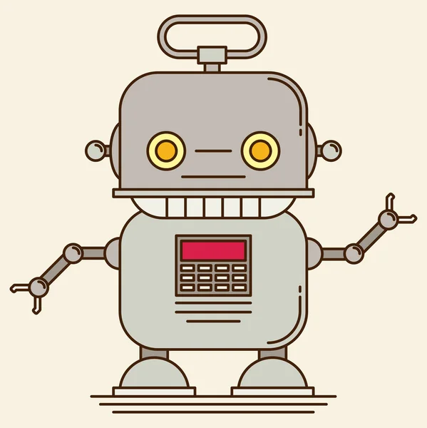 Robota. Plochý ikona — Stockový vektor