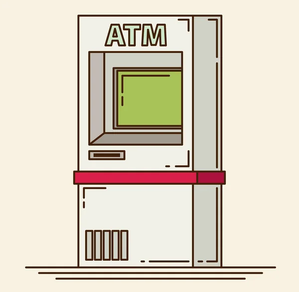 ATM machine icon — Stock Vector