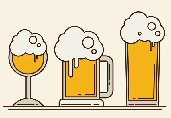 一套啤酒图标 — 图库矢量图片