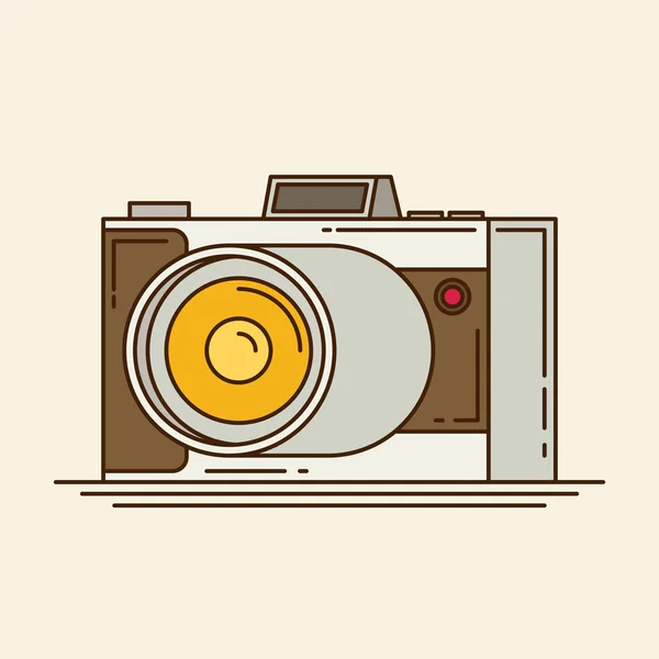 Плоская икона камеры — стоковый вектор