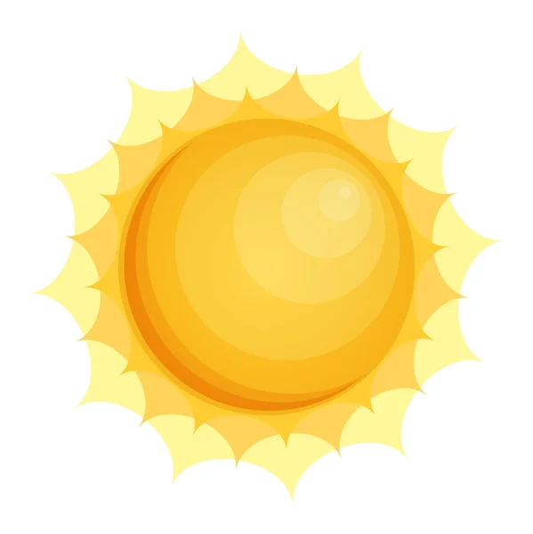 Иконка солнца eps10 — стоковый вектор
