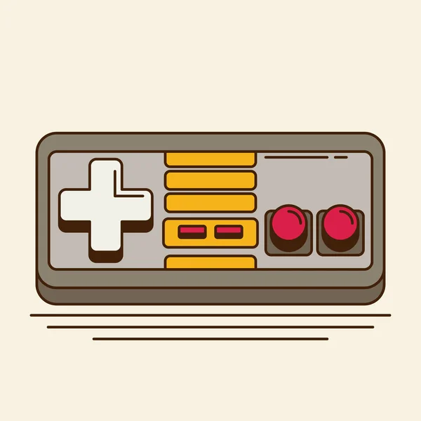 Joystick jogo vintage — Vetor de Stock