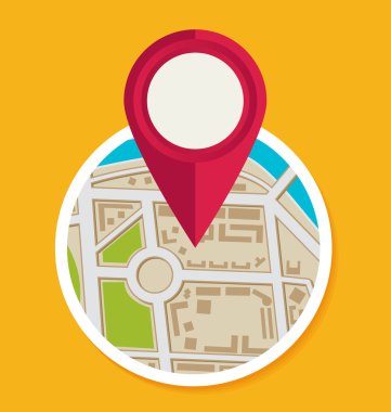 İğne ile düz harita 