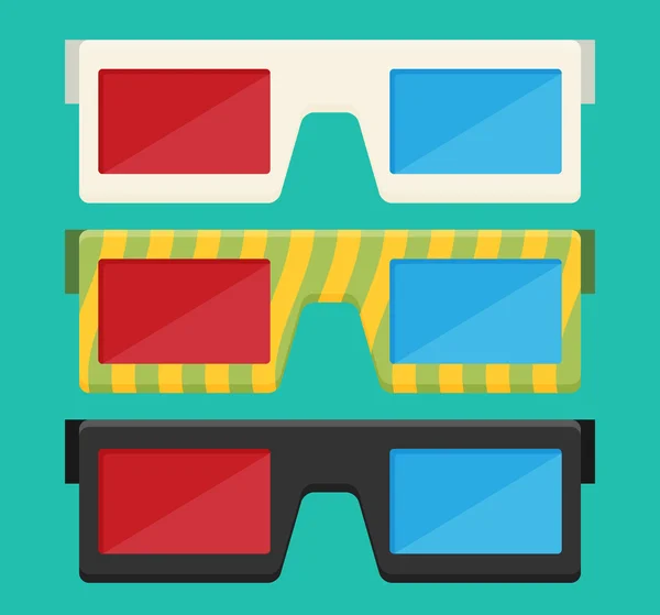 Set of hipster glasses — Stock Vector