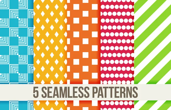 10 seamless patterns — Stock Vector