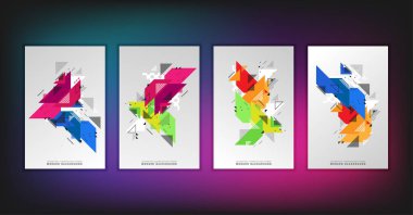 Şirket kimliği için modern tasarımın vektör illüstrasyonu.