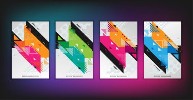 Vektör soyut geometrik arkaplan. fütürist renk.