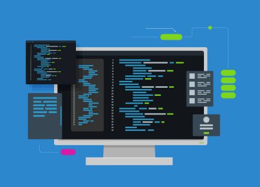 Web için bir arkaplan vektör illüstrasyonu