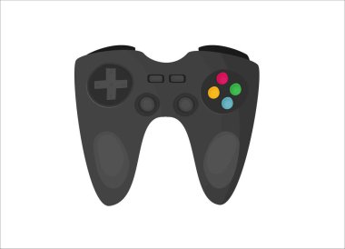 Oyun çubuğu simgesi. oyun konsolu sembolü. düz vektör illüstrasyonu