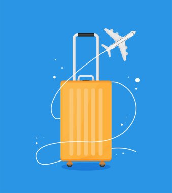 simge tasarımı, vektör illüstrasyonu ile seyahat kavramı