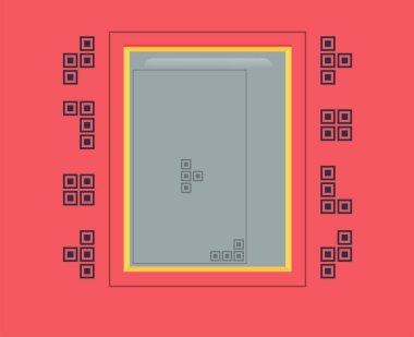 Brick oyun ikonu vektör illüstrasyon tasarımı