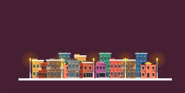 Ilustración Del Edificio Vectorial Del Centro Aislado Sobre Fondo — Vector de stock