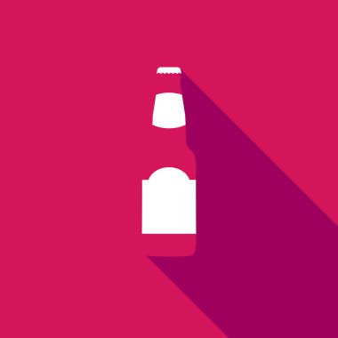 Biranın uzun gölgeli düz bir tasviri.