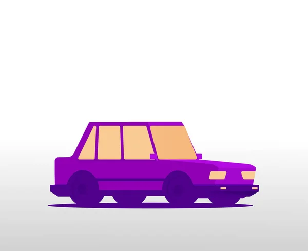 Illustration Vectorielle Une Vieille Voiture — Image vectorielle