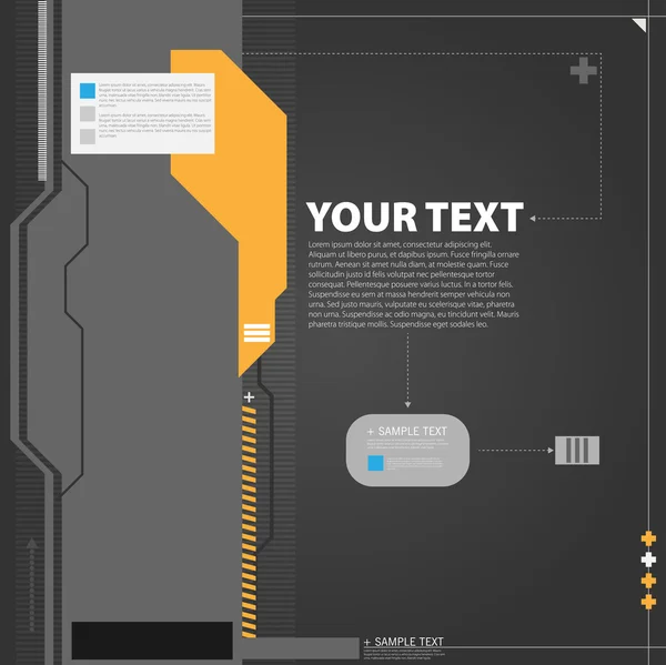 Fundo de alta tecnologia — Vetor de Stock