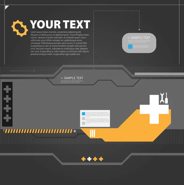 Hightech-Hintergrund — Stockvektor