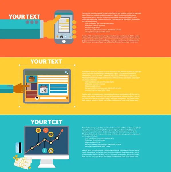 Conceito de ilustração de design plano — Vetor de Stock