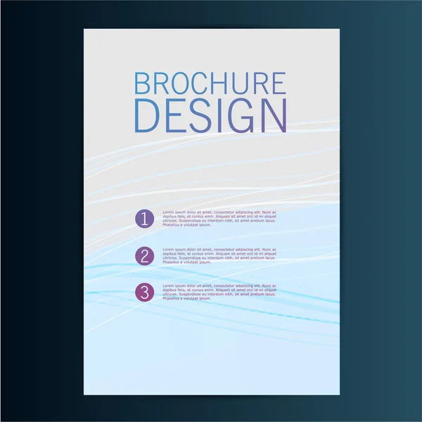 Conception de la brochure — Image vectorielle
