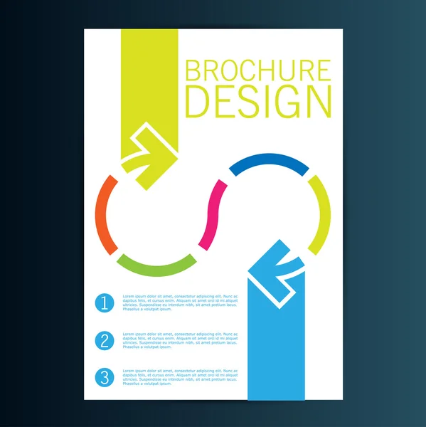 Conception de la brochure. — Image vectorielle