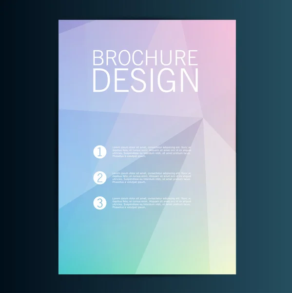 Conception de la brochure — Image vectorielle