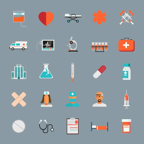 Conjunto de iconos médicos 25 — Vector de stock