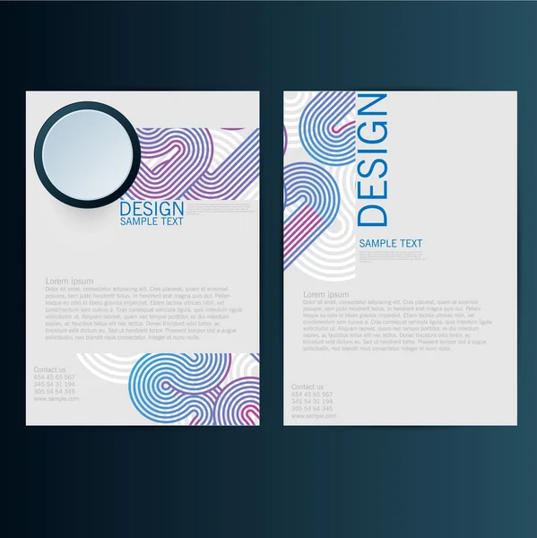 Brochure Flyer design  template. — Stock Vector