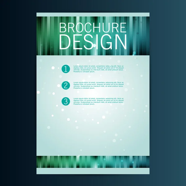 Broşür, el ilanı tasarımı — Stok Vektör