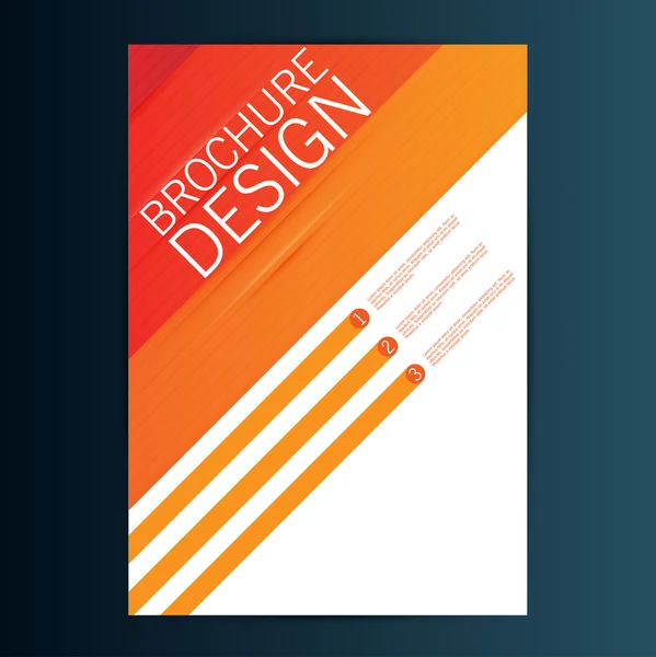 Brochure design flyer — Image vectorielle