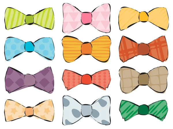 Bow ties — Stock Vector