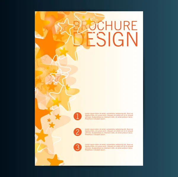 Brochure design flyer — Image vectorielle