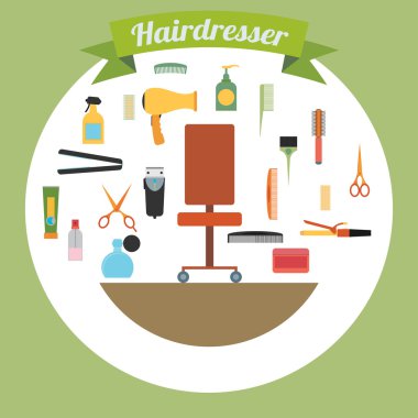 Kuaförlük ilgili sembolü