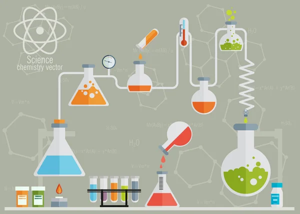 Medisch laboratorium infographics — Stockvector