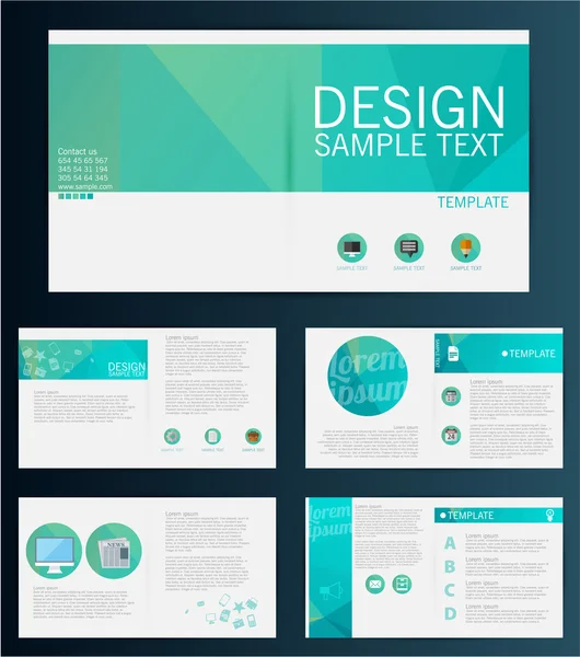 Brochure design flyer — Image vectorielle