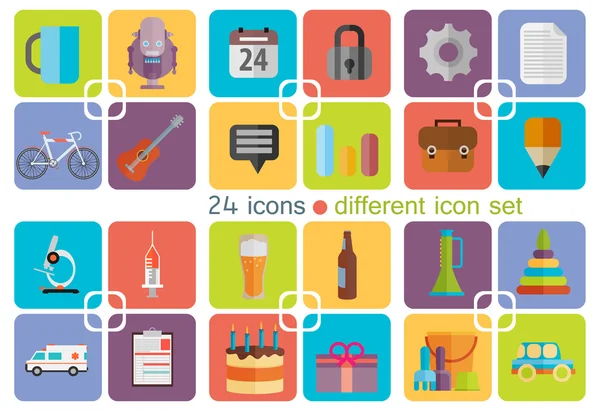 Different icon set — Stock Vector