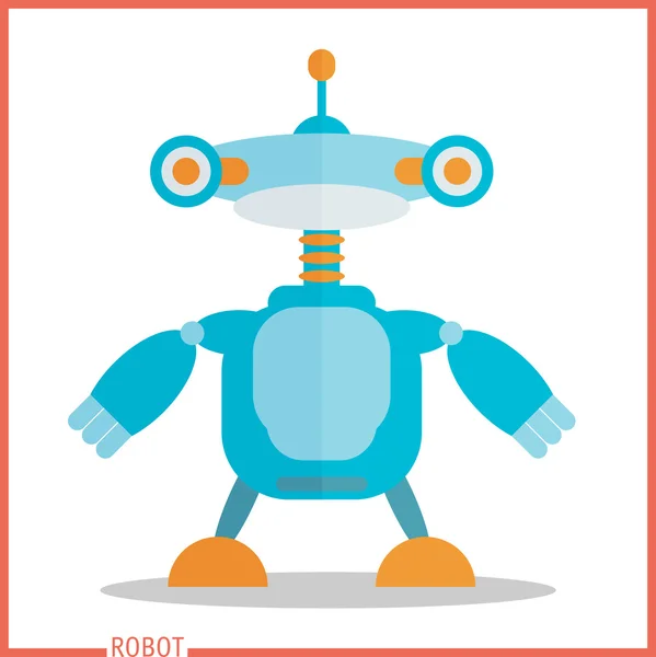 Roztomilý robot karikatury — Stockový vektor