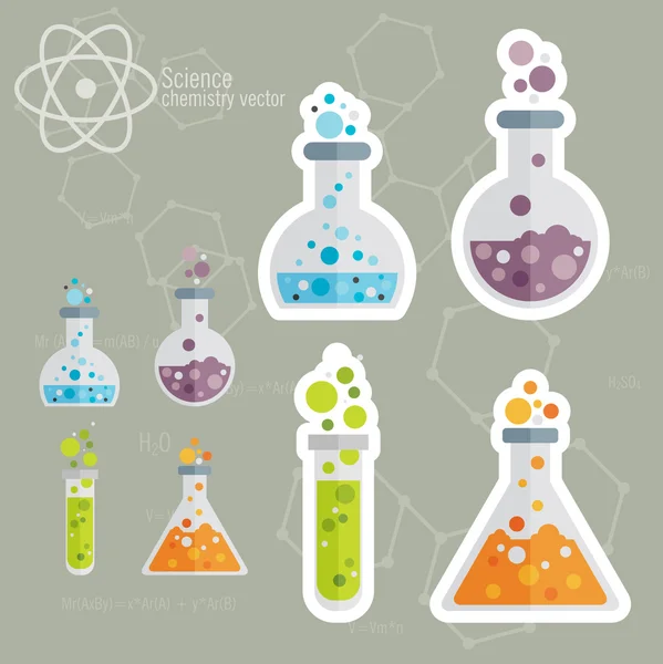 Chemical Icon set — Stock Vector