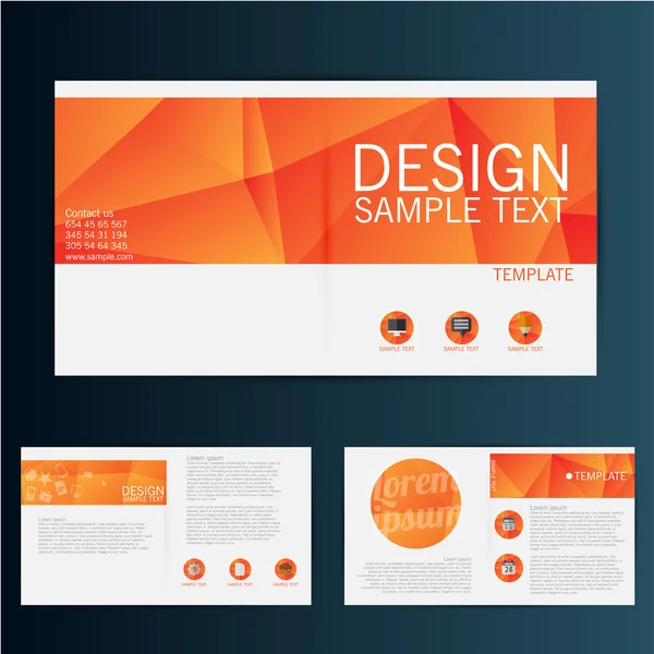 Brochure design flyer — Image vectorielle