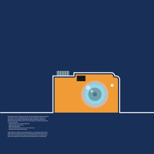 Silhouette der Kamera-Ikone — Stockvektor