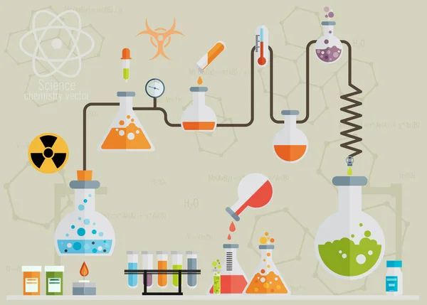 Medisch laboratorium infographics — Stockvector