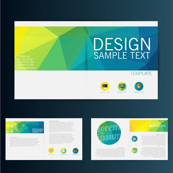 Brochure design flyer — Image vectorielle