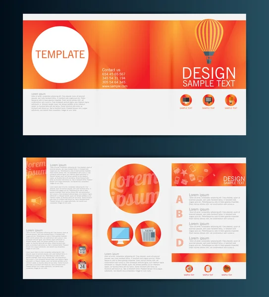 Brochure Flyer template — Stock Vector