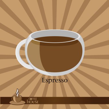 Üzerinde kahverengi bir kahve fincanı