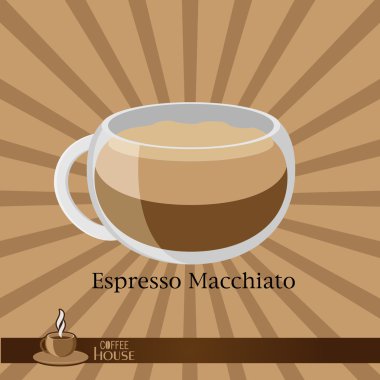 Üzerinde kahverengi bir kahve fincanı