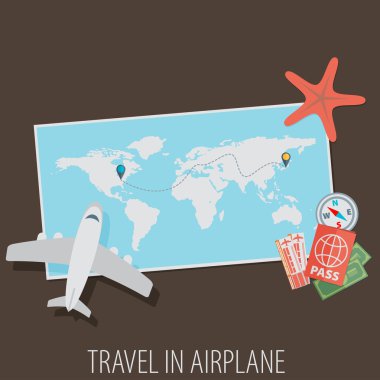 hava seyahat arka plan