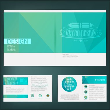 Abstract template design clipart