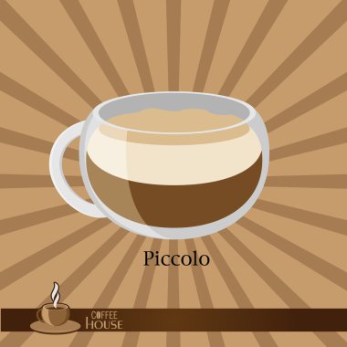 Bir kahverengi ile kahve fincanı