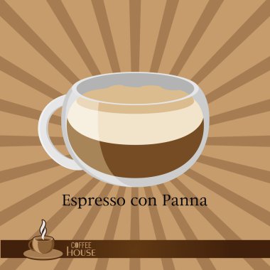 Üzerinde kahverengi bir kahve fincanı