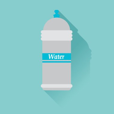 Su şişesi ile gölge